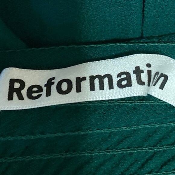 Reformation Rosehip Green Sleeveless Cami Camisole Fit & Flare Tank Dress Size S - Picture 3 of 4